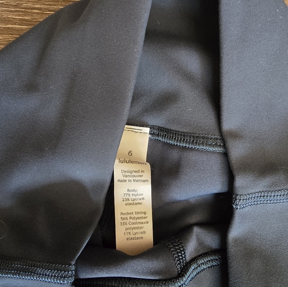 Lululemon Wunder Train Leggings Submarine Size 6 25" Missing Drawstring - Picture 3 of 9